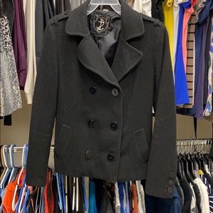 Peacoat double breasted buttons
